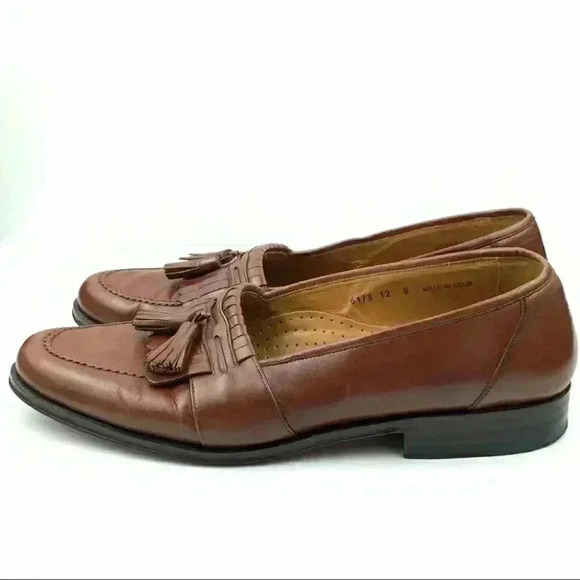 Magnanni mens loafers size 12 cognac brown leather main image 13